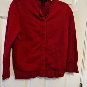 Ralph Lauren Vibrant Red girls Cardigan